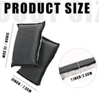 Mudder 12 Pcs Car Interior Scrubbing Sponge 5'' x 3'' Fiber Car Wax Applicator pad Household Cleaning Sponges for Leather Car Seat Couch Cleaning (White Gray)