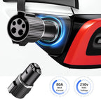 J1772 to Tesla Charger Adapter for Tesla Model Y 3 X S Cybertruck,Tesla Battery Charging Accessories,SAE J1772 EV Adapter [Max 80A, 250V] of L2 Chargers for Tesla Cars ONLY, Not for DC Fast Chargers