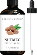 Brooklyn Botany Nutmeg Essential Oil - 100% Pure and Natural - Premium Grade with Dropper - for Aromatherapy and Diffuser - 1 Fl Oz