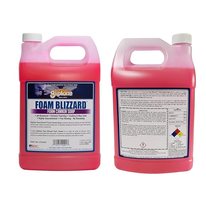Gliptone Professional Car Care Foam Blizzard Cannon Soap (1 Gallon)