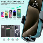 GUWEZ 360° Adjustable Car Phone Holder Universal Hands-Free Mount for iPhone & Android, 3 in 1 Windshield Air Vent Dashboard Hands-Free Car Mount for iPhone Android Smartphone