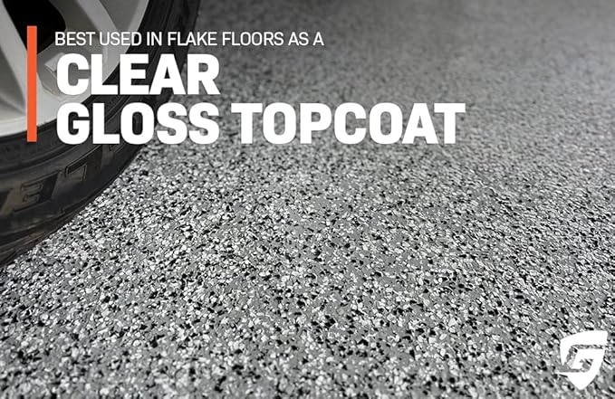 Ghostshield Polyaspartic 930-2 Gallon Kit - Fast Cure Topcoat Coating for Flake Floor Systems in Garage Floors and Warehouse Floors - Covers up to 300-400 Square Feet