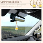 BBTO 100 Pcs Car Air Fresheners Diffuser with Wooden Cap Empty Aromatherapy Diffuser Clear Fragrance Holder Pendant Hanging Perfume Fresheners Bottles for Car Decor(Classic,Clear)