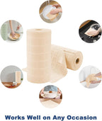 80 Pack Microfiber Cleaning Cloth Roll,Lint Free Rags Paper Towels & Tear Away Reusable Towels,Washable Shop Rags,Wash Cloths Dish Rags(12" x 12") for Car Kitchen Window Garage-Apricot Yellow