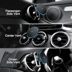 MagSafe Car Mount for Mercedes-Benz [15W Wireless Charging], Round Air Vent Holder, Compatible with Mercedes Benz GLC, C-Class, E-Class, A/B/C-Class, GLC/GLB/GLA/Sprinter, Mercedes Benz Accessories