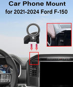 Magnetism Car Phone Holder for 2021-2024 Ford F-150 Accessories Compatible with MagSafe Hands-Free 360 Degree Rotation Adjustable Cell Phone Mount Does Not Affect Air Vent
