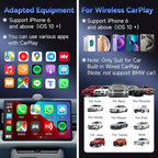 CarlinKit CarPlay Wireless Adapter MiNi SE 2026 - Auto Connect Online Update for iPhone, Apple CarPlay Wireless Adapter Convert OEM Wired CarPlay Cars, Plug & Play Dongle
