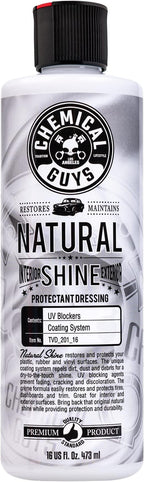 Chemical Guys TVD_201_16, Natural Shine, Satin Shine Dressing for Plastic, Rubber and Vinyl, 16 oz