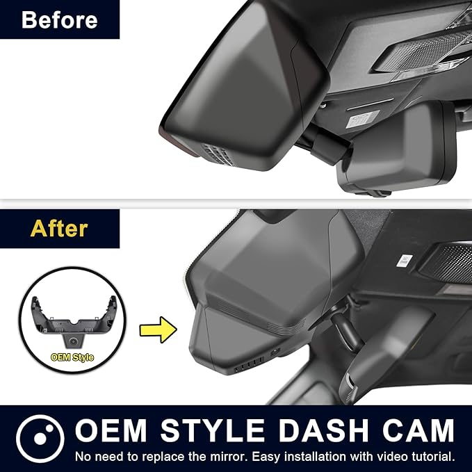 Mangoal 4K Dash Cam Custom fit for Toyota Land Cruiser 2024 2025 2026 (J250/Gen15), Integrated OEM Look, UHD 2160P Video, App & WiFi,Loop Recording, Easy to Install, GPS, 64GB Card