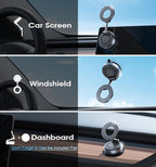 REOKILY 2026 Upgraded Vacuum Magnetic Car Phone Holder 360° Reinforced 96LBS Ultra Suction Cup Phone Mount for MagSafe Cell Phone Holders for Your Car/Gym/Mirror Mount for iPhone & Android