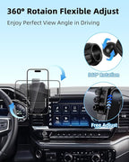 PZK Car Phone Mount for 2022-2025 2026 Chevy Chevrolet Silverado 1500/GMC Sierra 1500 LT/RST/ZR2/LTZ/LT Trail Boss/High Country Accessories 13.4-Inch Screen Auto Lock Chevy Phone Holder 360° Rotation