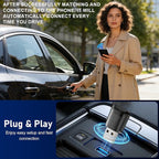 DUAIU Wireless CarPlay Adapter for iPhone & Android Auto – Mini Plug & Play Car Play No Delay, Dual-Band 2.4G/5G, Auto Reconnect, Converts Wired to Wireless for 2018+ Cars, USB-A & USB-C