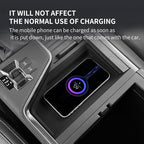 smabee 3PCS Fit for 2024 2025 2026 Lexus GX 550 GX550 Center Console Cool Box Organizer + Wireless Charging Protective Mat + Cup Holder Insert Accessories Black