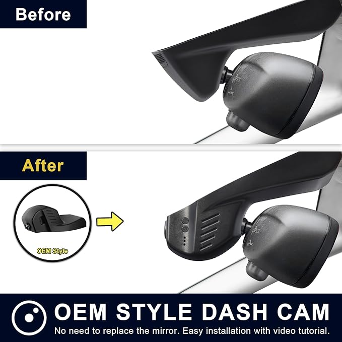 Mangoal Front 4K & Rear 1080p Dash Cam for BMW X5 Gen3 F85 F15 2014 2015 2016 2017 2018(Model B), X5M sDrive35i xDrive35i xDrive35d xDrive50i, OEM Style, 2160P UHD Video, WiFi & APP, 128GB Card