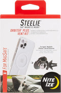Nite Ize Steelie Vent Kit - Magnetic Cell Phone Holder for Car Vents - Phone Mount - Orbiter Plus