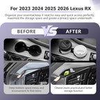 LUWU 2026 RX Dashboard Non-Slip Mat Center Console Cup Holder Compatible with 2023 2024 2025 2026 Lexus RX350/RX450/RX500 Accessories Silicone Protective Pad Liner Protective Pad 2-Pack