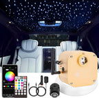 CHINLY Starlight Headliner Kit Twinkle, 16W 550pcs 13.1ft 0.03in Star Lights for Car, Fiber Optic Ceiling Light, RGBW LED Bluetooth APP+Remote+Star Light Headliner Kit for Home Theater