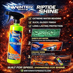 Winter White Riptide Shine Ceramic Detail Spray, Incredible Shine and Protection for Vehicle Paint, Extreme Water Beading, Safe for Cars, Trucks, Motorcycles, RV's and More, 16 oz. (Pack of 2)