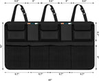 Snuopfy Car Trunk Organizer, Backseat Hanging Organizer with 9 Large Storage Bag Super Capacity -Trunk Organizer for SUV,Truck,Van -Your Space Saving Expert (9 Pocket)