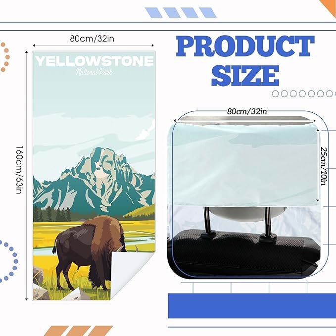 Hahafelt 2 Pack Car Seat Towel Covers with Storage Bag, 63 x 32 Inch Universal Non Slip Waterproof Sweat Protector for Car Truck, Gym Swimming Running, Machine Washable (Yellowstone)