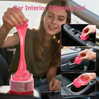 ColorCoral 2 Pack Car Cleaning Gel Reusable Auto Slime Cleaner,Rose Scent Dust Cleaning Gel Keyboard Slime for Car Interior Air Vent Cleaner, Auto Detailing kit Tools Accessories,Gifts for Men Women