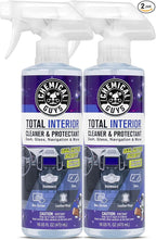 Chemical Guys Total Interior Cleaner & Protectant - 2 Pack (16 oz Each) All-in-One Car Interior Cleaner for Dash, Seats, Carpet, Glass, Vinyl, Leather, and Plastic - Galactic Scent