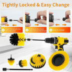 32 Pack Drill Brush Attachments Set Scrub Pads Sponge Buffing Pads Crevice Cleaning Brush for Home Bathroom Car Kitchen Corners Sink Stubborn Stains Tiles Car Polishing Kit