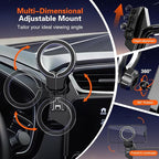 Car Phone Holder for Honda CRV 2017 2018 2019 2020 2021 2022: Magnetic Screen Cell Phone Mount for CR-V 5/7 Inch Touchscreen Accessories - 360° Rotation Compatible with MagSafe for iPhone Samsung