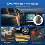 D7 USB C Wireless CarPlay Android Auto Mini Adapter 2-in-1, Alloy Shell, Compatible with 2016+ Factory-installed Wired CarPlay/Android Auto Car, Plug & Play Car Play Dongle for iPhone & AndroidPhone