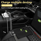 300W Car Power Inverter 12V to 110V，PiSFAU DC to AC Car Plug in Adapter Outlet with Multi USB[24W USB-C] /USB-Fast Charger(24W) Car Inverter，Car Charger for Laptop Vehicles Road Trip Essentials