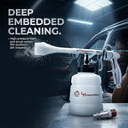 LE LEMATEC Car Foam Cleaning Gun with Brush - High-Pressure Tool for Interior Detailing | Professional Car Wash Equipment for Upholstery, Carpet & Surface Cleaning (LE-WT-0100US)