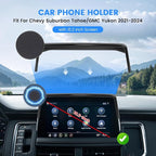 Car Phone Holder Fit for Chevy Suburban Tahoe/GMC Yukon 2021-2024 Accessories 10.2-Inch Screen Fixed Clip, Cell Phone Mount Compatible with MagSafe Hands-Free 360° Rotation Automobile Cradles