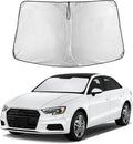 EcoNour Windshield Sunshade Compatible for Audi A3 2014-2018 2019 2020, Sun Visor for Front Windshield & Window Sun Shade Cover, UV Heat Blocker & Protector, Car Accessories