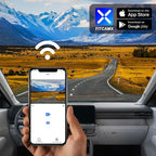 Fitcamx Front 2K+Rear 1080P Dash Cam Adapts for Hyundai Kona 2023-2025 & Kona Electric (Part No#BE010), OEM Style, Dual HD Video, WiFi Connect & APP, Loop Recording, G-Sensor, Easy to Set, 64GB Card