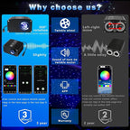AKEPO 12W Shooting Star+Twinkle All-in-one Fiber Optic Lights Kit, Car Home Use 460pcs of (0.03+0.04+0.06in) 9.8ft +240pcs Meteor Optical Fiber Remote Music Sync APP Control Star Ceiling Sky Light