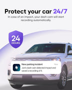 Nexar Pro Dual Dash Cam 1080p FHD Front and Interior Cameras AI Crash Detection 24H Parking Mode Night Vision and Unlimited Cloud Backup Includes 32GB SD Card and 1-Year Nexar App Subscription