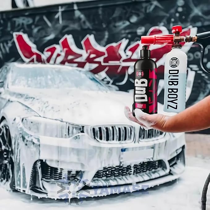 DUB BOYZ Snow Many Concentrated Auto Shampoo – High Foam Car Wash Shampoo, Safe for All Paints, Economical, No Residue, Enhances Shine (1, 16 OZ)