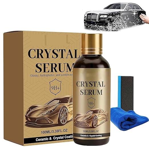 Ptz Crystal Serum for Cars, – Advanced Graphene Ceramic Coating for Cars,9h Graphene Coating for Auto Car Detailing (1 pc)