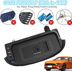 CenNa Wireless Car Charger for Ford Mustang (2015-2023) All Models Accessory with 15w Wireless and USB Qc3.0+Type-C Fast Charging Gift for Family