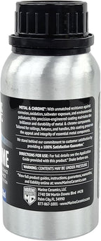 Professional Metal & Chrome Ceramic Coating (150ml) / 18 Month Protection from Oxidation, Rust, Scratches, Water Spots, 2x Thicker, Easy Application for Railings, Anchors, Cleats etc