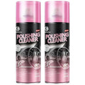 DONKEYPRO Polishing Cleaner, Car Interior Cleaner - Repels Dust & Staining, Restores & Protects Plastic, Vinyl, Leather Seats - UV Guard, Anti-Aging, Interior Detailer Spray with Iron Can(2 x 15oz)