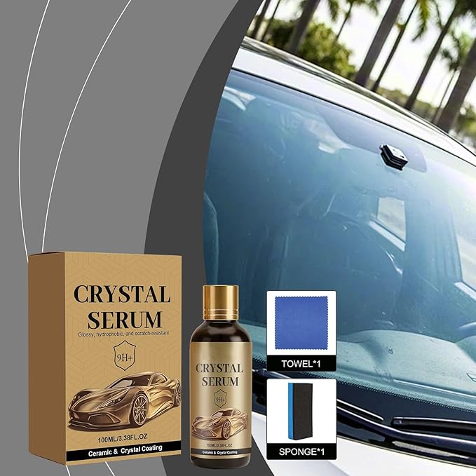 PTZ Crystal Serum – Advanced Graphene Ceramic Coating for Cars,9h Graphene Coating for Auto Car Detailing, Nano Coat Restore for Paint (1set)