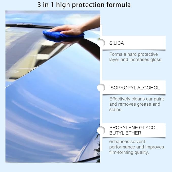 Car Coating Spray for Shine & Protection, Quick Effective Coating Spray, Advanced Car Quick-Acting Coating Agent Spray, Waterless Wash, Lasting, For All Cars (3pcs)