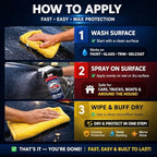Sully’s After Wash Ceramic Spray Coating – SiO2 Quick Detailer – High Gloss, Water Beading & Hydrophobic Protection – Streak-Free Spray Sealant for Cars, Trucks & RVs – 16 oz