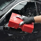 Car Wash Sponge, SPTA 3 Pack Big Red Sponge, Scratch-Free Car Cleaning Sponge, Durable Cross Cut Grid Sponge for Auto Multi Use Cleaning Washing Surfaces