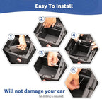 RT-TCZ for Wrangler JL Center Console Organizer Gun Safe Box with Lock for Jeep Wrangler JL JLU 2018+ for Gladiator JT 2020+ Black Storage Accessories