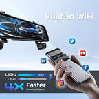 12" 4K+1080Px3,4 Channel Mirror Dash Cam Front and Rear with STARVIS Sensor, Rear View Mirror Camera,Back up Camera for Cars,8 IR Night Vision,WiFi,GPS,Voice Control,Free 128G SD