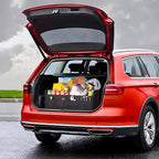 titiyiof Trunk Organizer For Suv & Sedan,Car Organizers and Storage, Waterproof Collapsible & Adjustable Straps,75L Sturdy Car Organization for Car Accessories, Tools,Sundries,2-3 Compartment（Black）