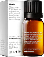 100% Pure Garlic Essential Oil - 0.34 Fl Oz - Garlic Oil for Hair, Skin, Diffuser, Aromatherapy & DIY Candle Making Scent