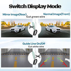 X1 Ntsc Backup Camera for Car License Plate Reverse Cam, IP69 Waterproof Rearview Camara de Reversa de Auto Clear Night Vision, 149 Degree Wide View Angle - NTSC 12V